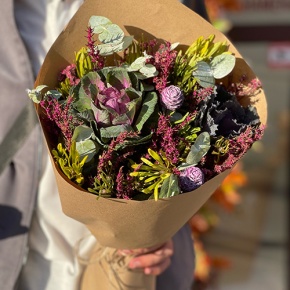 Букет из капса и брассики в Краснознаменске