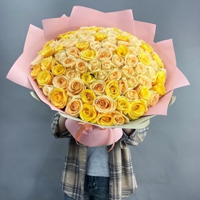 Букет "Май лайф" из 101 розы (50 см) в Краснознаменске