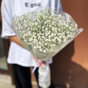 Букет из 5 белых гипсофил в Краснознаменске