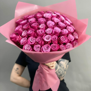 Букет из 51 розы Космик (60 см) в Краснознаменске