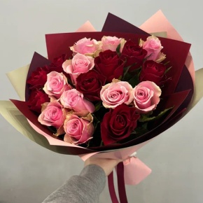 Букет "Вечность" из 17 роз кения (40 см) в Краснознаменске