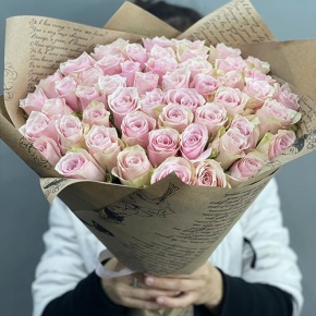 Букет из 51 пастельной розы (40 см) в Краснознаменске