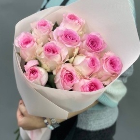 Букет из 11 пионовидных роз Эквадор (60см) в Краснознаменске