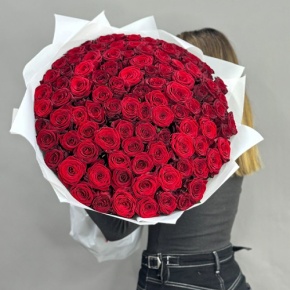 Букет 101 красная роза (60 см) в Краснознаменске