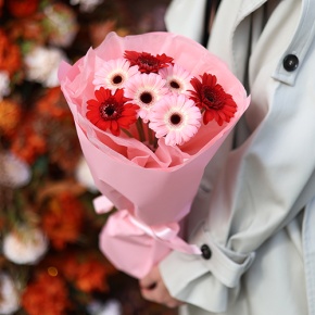 Букет "Ты + я" из гербер мини в Краснознаменске