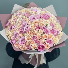 Букет "Люция" из 101 розы (50 см) в Краснознаменске