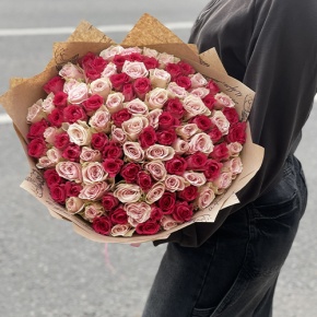 Букет "Амурный" из 101 розы (40 см) в Краснознаменске