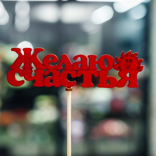 Топпер Желаю Счастья в Краснознаменске