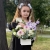 Композиция с георгинами на 1 сентября в белом ящике в Краснознаменске