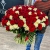 Букет 151 роза красный и белый микс (60 см) в Краснознаменске