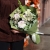 Букет "Ольга" из георгин, молюцеллы, эустом, хамелациума и орнитогалума в Краснознаменске