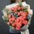 Букет "Фортуна" из коралловых роз и оксипеталума в Краснознаменске