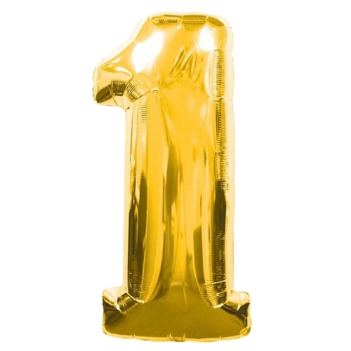 Шар гелиевый цифра 1 (40х102 см) в Краснознаменске