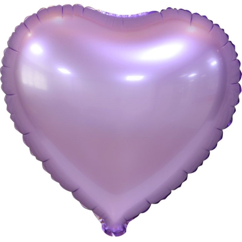 Сердце сиреневое фольгированный шар с гелием (45 см) в Краснознаменске