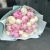Микс из 19 бело-розовых пионов в Краснознаменске