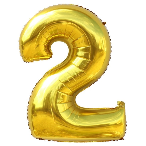 Шар гелиевый цифра 2 (40х102 см) в Краснознаменске
