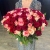 Букет 151 роза красный микс (50 см) в Краснознаменске
